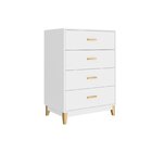 Cômoda 4 Gavetas Legno  Branco