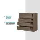 Cômoda 4 Gavetas Legno Carraro