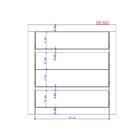 Cômoda 4 Gavetas Legno Carraro