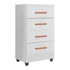 Cômoda 4 Gavetas Lille Branco Brilho