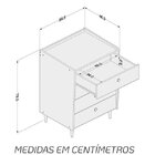 Cômoda 4 Gavetas Luisiana  Branco