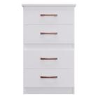 Cômoda 4 Gavetas Luíza Multimóveis Cr4156 Branco/rosa/azul