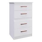 Cômoda 4 Gavetas Luíza Multimóveis Cr4156 Branco/rosa/azul