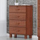 Comoda 4 Gavetas Madeira Maciça 79 Cm 1138 Milani Store