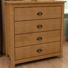 Comoda 4 Gavetas Madeira Maciça 80 Cm 9101 Milani Store