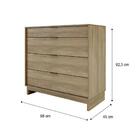 Cômoda 4 Gavetas Madeirada