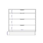 Cômoda 4 Gavetas Madeirada