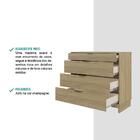 Cômoda 4 Gavetas Madeirada