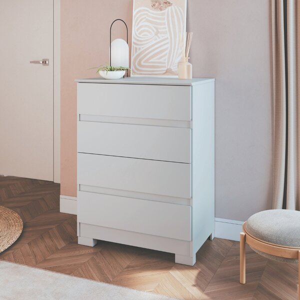 Cômoda 4 Gavetas Maia 97cm 71,5cm X 45,3cm Branco