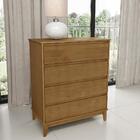 Comoda 4 Gavetas Mdf 81 Cm 2801 Milani Store