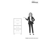 Cômoda 4 Gavetas Mobi Albatroz