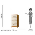 Cômoda 4 Gavetas Mobi Albatroz