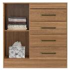 Comoda 4 Gavetas Montevideu Com Pe Amendola Touch - Demóbile