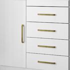 Comoda 4 Gavetas Montevideu Com Pe Branco/rosa/branco Flex -