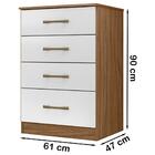 Comoda 4 Gavetas Ms9133 Moval