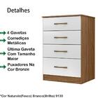 Comoda 4 Gavetas Ms9133 Moval