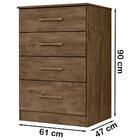 Comoda 4 Gavetas Ms9133 Moval