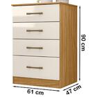 Comoda 4 Gavetas Ms9133 Moval