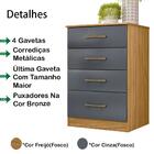 Comoda 4 Gavetas Ms9133 Moval