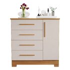 Cômoda 4 Gavetas Nt 5185  Freijó Trend/off White