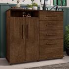 Cômoda 4 Gavetas Nugel Malbec