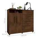 Cômoda 4 Gavetas Nugel Malbec