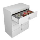 Comoda 4 Gavetas Nughis Branco