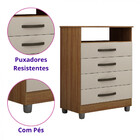 Cômoda 4 Gavetas Paris Chf Móveis