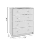 Cômoda 4 Gavetas Peroba