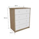 Cômoda 4 Gavetas Peroba