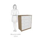 Cômoda 4 Gavetas Peroba