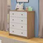 Cômoda 4 Gavetas Peroba