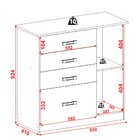 Cômoda 4 Gavetas Plic Plac Rodial