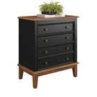 Cômoda 4 Gavetas Preto