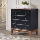 Cômoda 4 Gavetas Preto