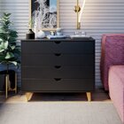 Cômoda 4 Gavetas Puxador Embutido Ipanema