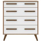 Cômoda 4 Gavetas Retrotoq/branco