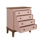 Cômoda 4 Gavetas Rosa