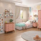 Cômoda 4 Gavetas Rosa