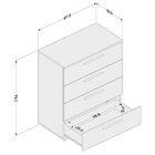 Cômoda 4 Gavetas Santana Politorno Imbuia