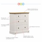 Cômoda 4 Gavetas Smile Serpil