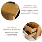 Cômoda 4 Gavetas Topázio 100% Madeira Maciça Para Quarto Frei