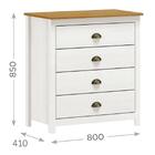 Cômoda 4 Gavetas Topázio - Freijó