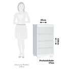 Cômoda 4 Gavetas Uni Luciane Móveis