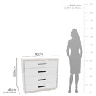 Cômoda 4 Gavetas Valência  Branco