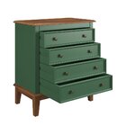 Cômoda 4 Gavetas Verde