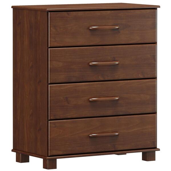 Comoda 4 Gv Corrediças Telescopicas Madeira Maciça 2240 Ouro