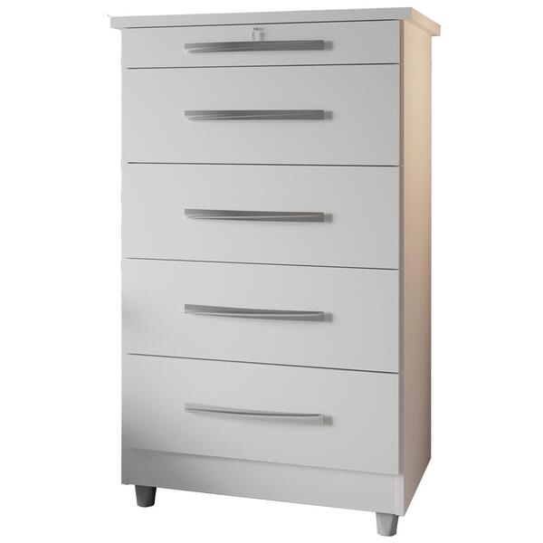 Comoda 5 Gav Corrediças Telescopicas E Chave Em53 Freijo Mpri