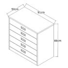 Cômoda 5 Gavetas 100% Mdf 531 Branco/demolição - Foscarini