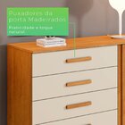 Cômoda 5 Gavetas 1 Porta 122cm Paris Cinamomo/off-white